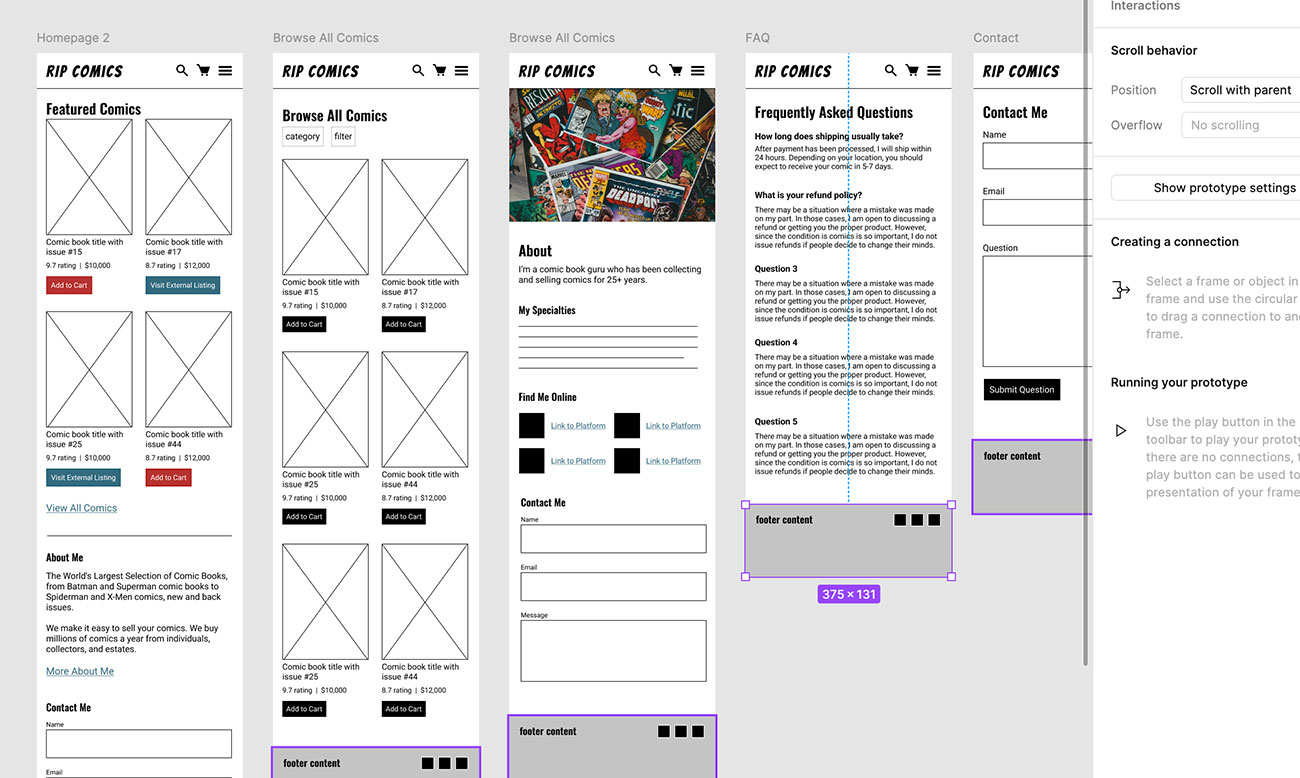 digital wireframes